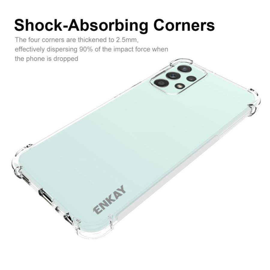 For Samsung Galaxy A23 ENKAY Clear TPU Shockproof Case