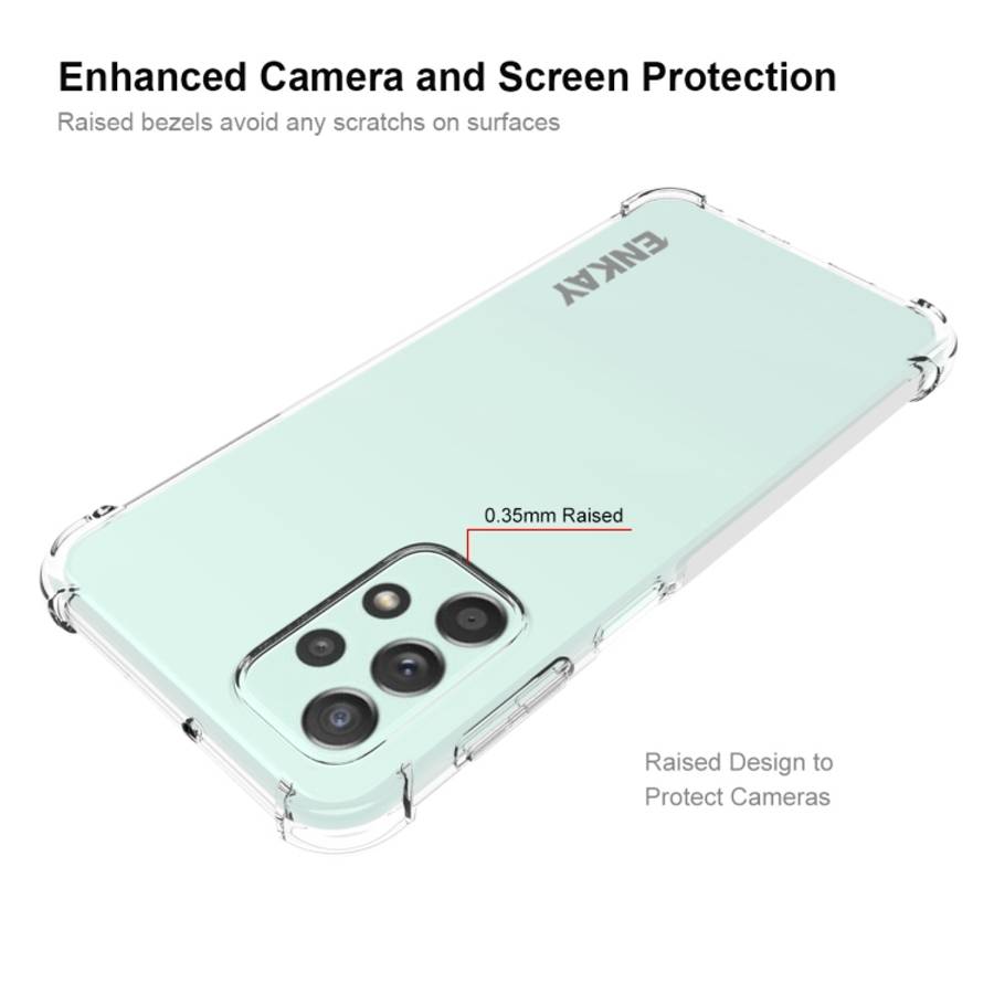 For Samsung Galaxy A23 ENKAY Clear TPU Shockproof Case