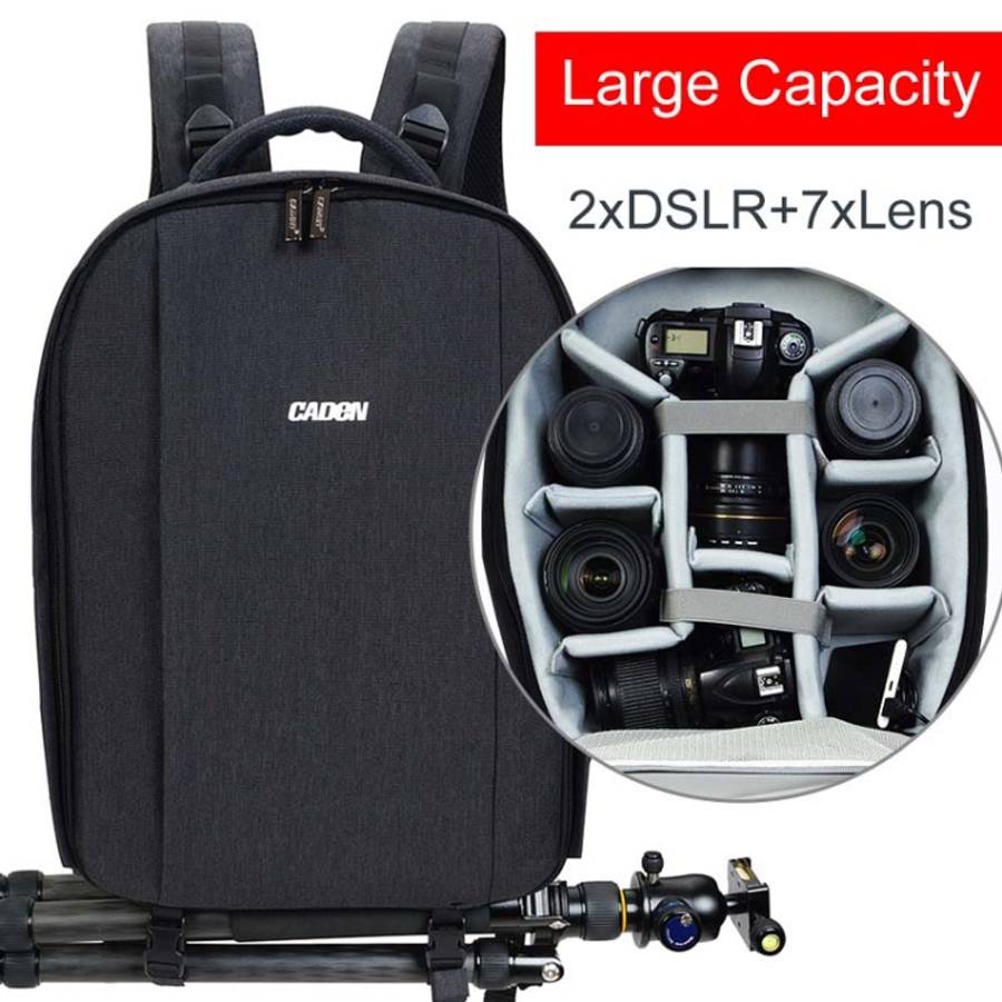CADeN USB SLR Camera Bag Professional  Waterproof Portable Unisex Camera Bag