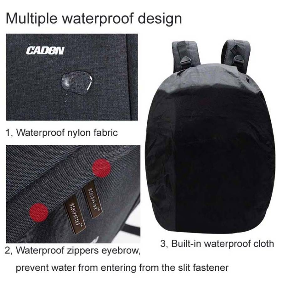 CADeN USB SLR Camera Bag Professional  Waterproof Portable Unisex Camera Bag