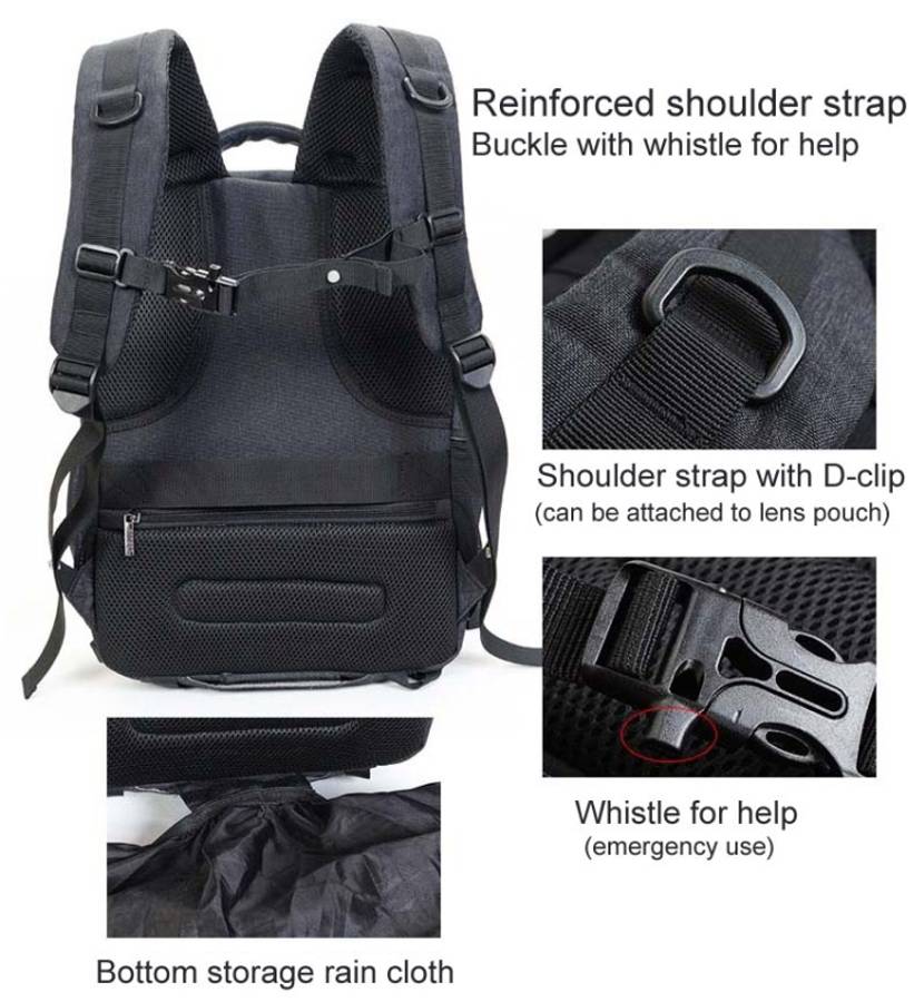 CADeN USB SLR Camera Bag Professional  Waterproof Portable Unisex Camera Bag