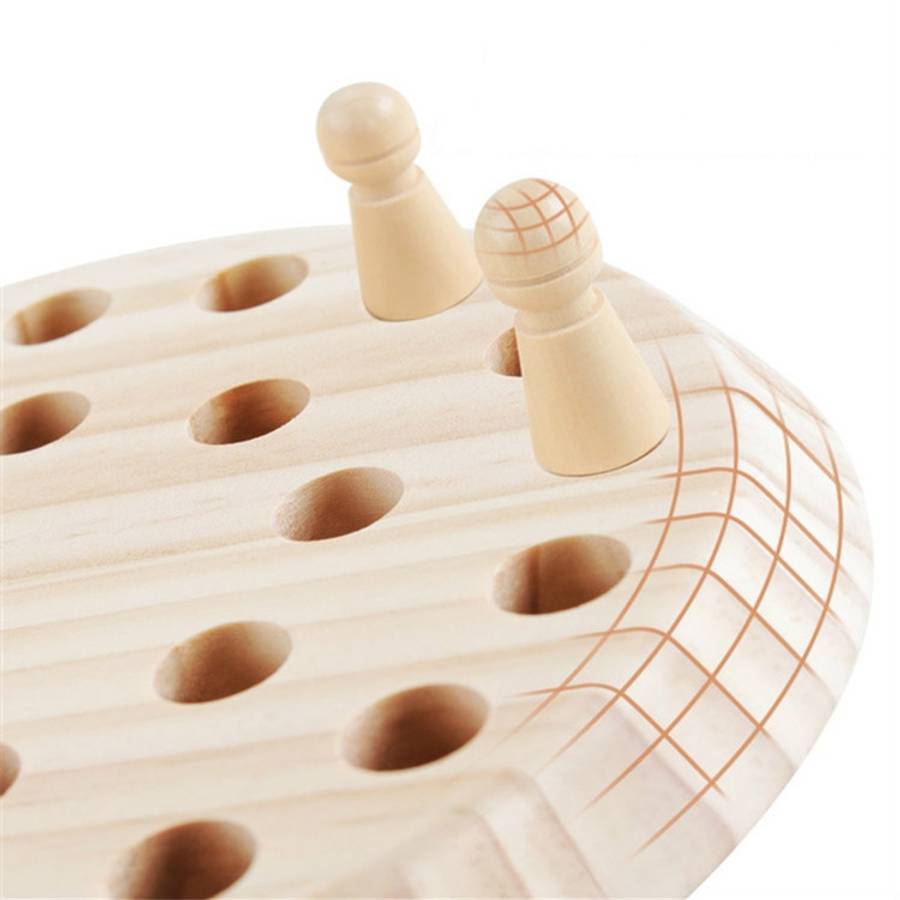 Wooden Children Early Education Memory Chess Concentration Memory Training Educational Toy