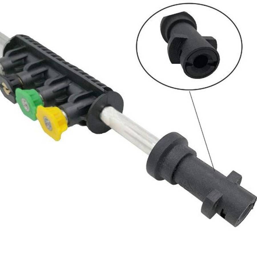 High Pressure Car Wash Water Gun 1/4 Quick Plug Interface Fan Shaped Five Color Nozzle  Stainless...