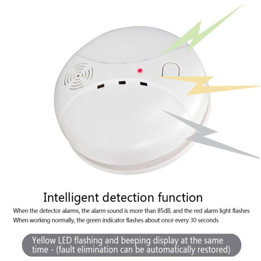 ZC-S004 Wireless Fire Sensor Protection Smoke Detector Home Security Alarm Systems