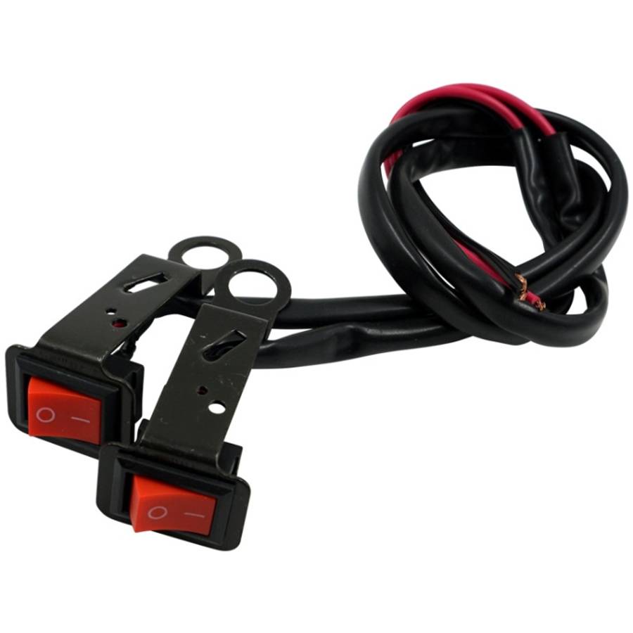 5 PCS Motorcycle Modification Accessories Ship Type Rocker With Lamp Switch Rearview Mirror Brack...