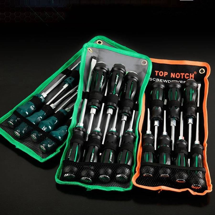 7 PCS / Set Knocking Screwdriver Oil-Resistant Through-Core Screwdriver Home Auto Repair Screwdri...