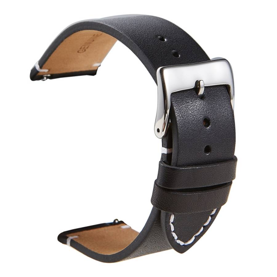 First Layer Retro Cowhide Frosted Bottom Leather Quick Release Ultra-Thin Universal Watch Strap, ...
