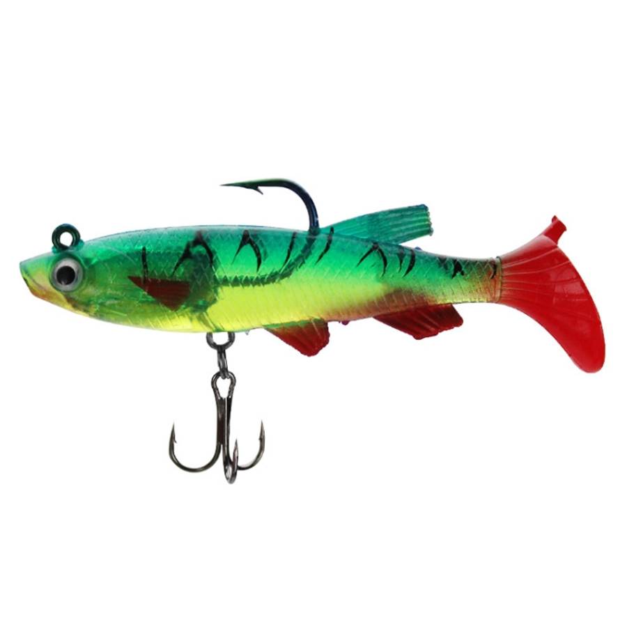 5 PCS Fish-Bait Road Sub-Bait Lead Fish With Single Hook And Three Anchor Hook Bait, 8cm 14g