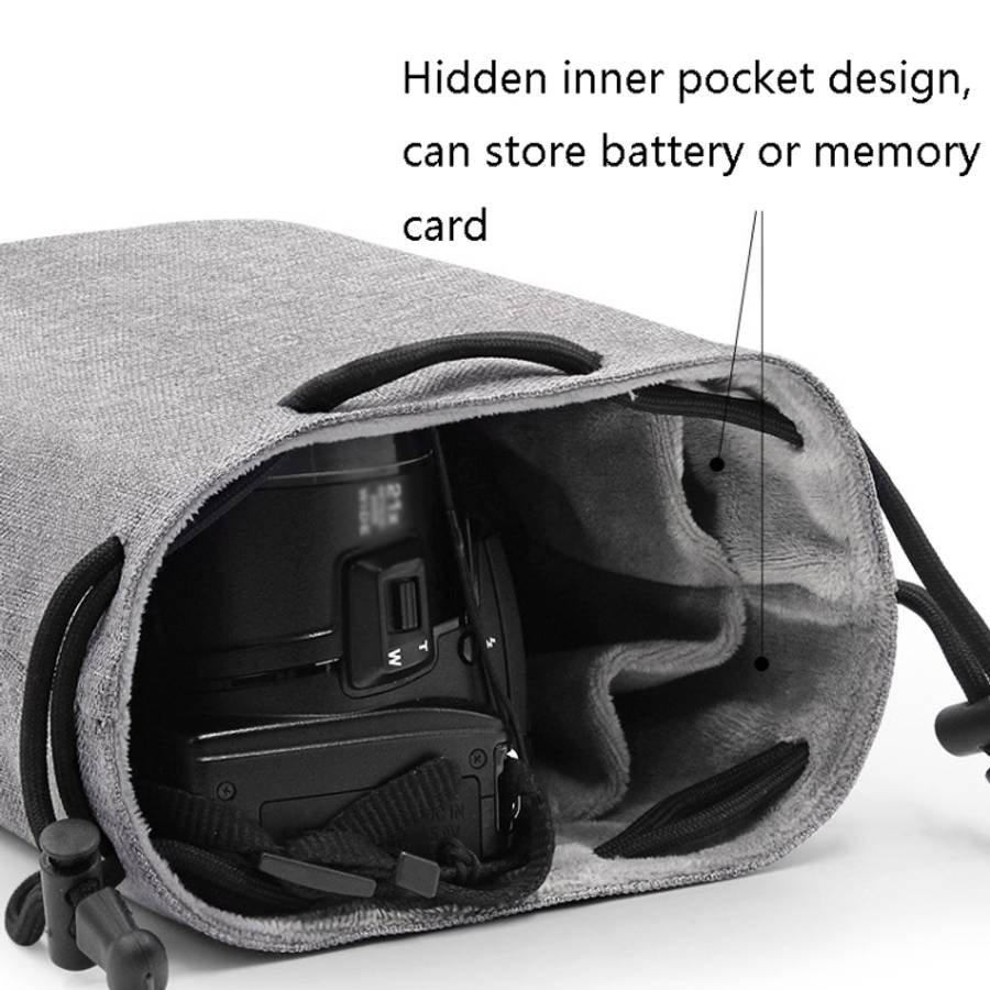 Benna Waterproof SLR Camera Lens Bag  Lens Protective Cover Pouch Bag, Round Small, Round Medium,...