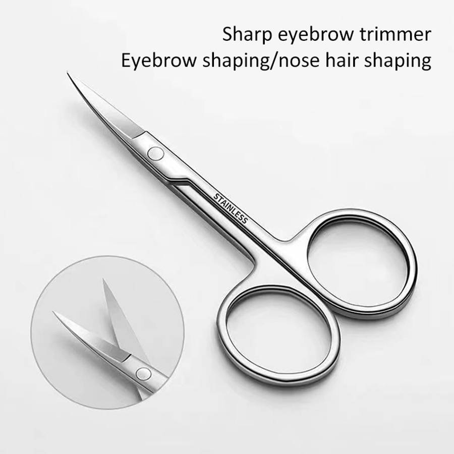 5 PCS Stainless Steel Elbow Eyebrow Trimming Scissors