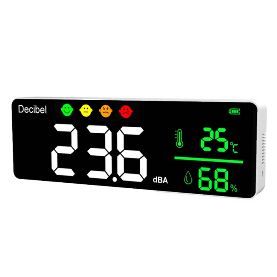 DM1306D Wall-mounted Decibel Meter Temperature &amp; Humidity Detector