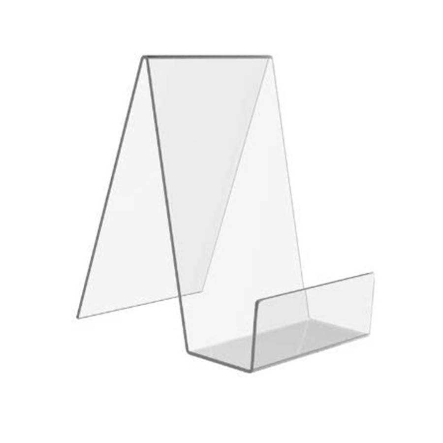 2 PCS Acrylic Display Stand Transparent Book Shelf Photo Frame Holder