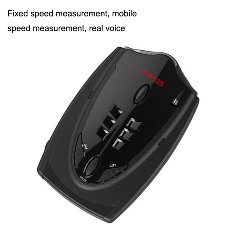 STR-525 Electronic Dog Car Radar Full Frequency Flow Speed Early Warning Device