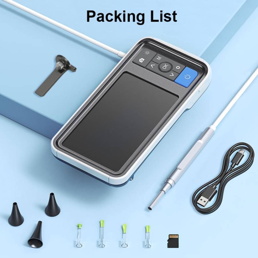 TESLONG MS450 4.5 inch HD Smart Screen Otoscope with 32GB Memory Card