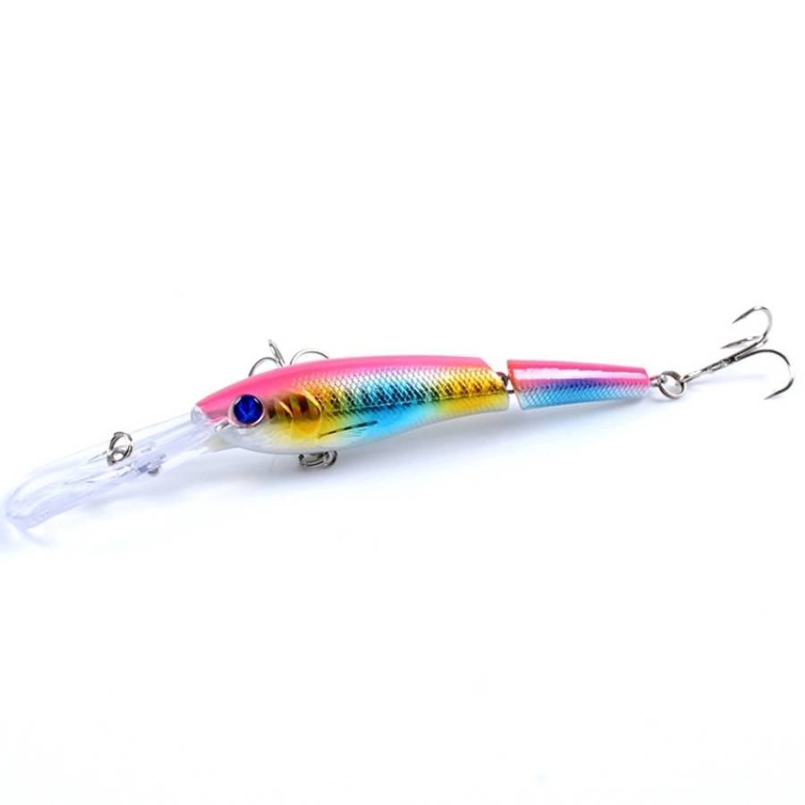 M0208 13.3cm/13.4g Lure Bionic Multi-section Mino Fake Lure Plastic Lure, M0208 3, M0208 4, M0208...