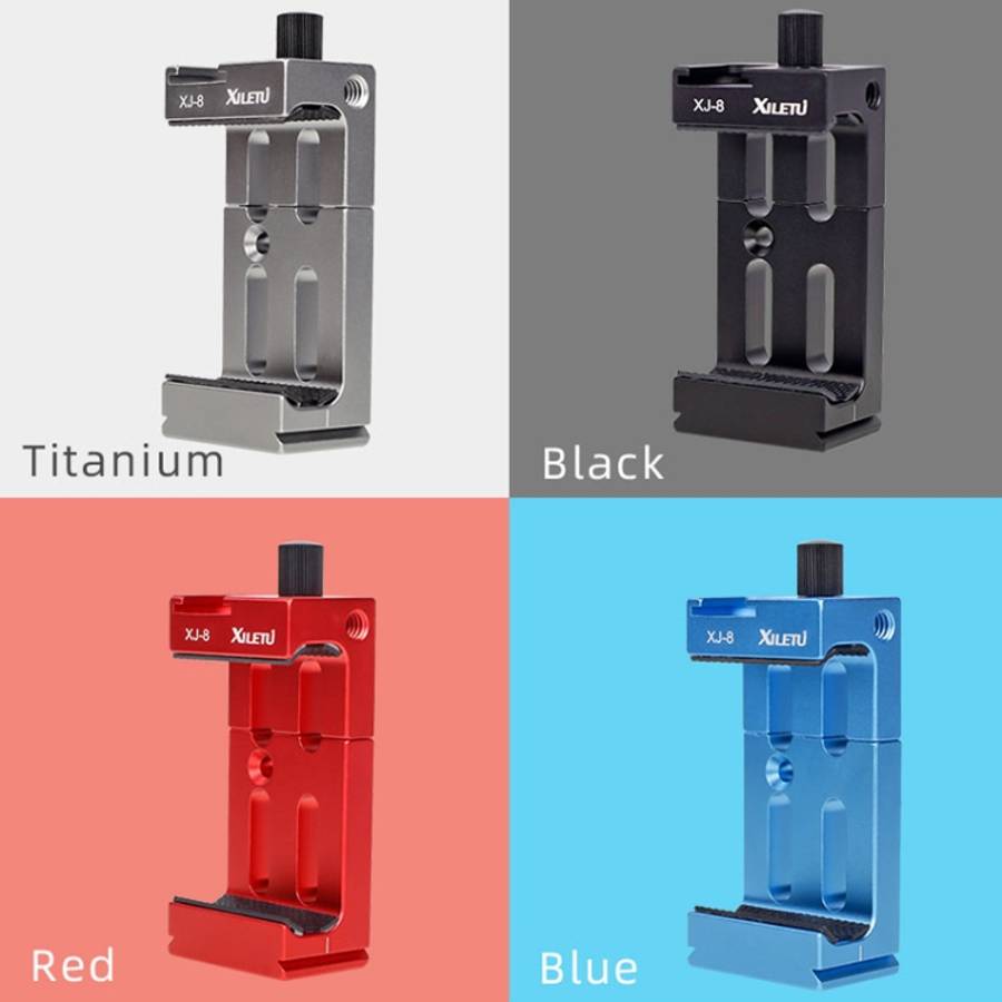 XILETU XJ-8 Aluminum Alloy Camera Head Tripod Mobile Phone Clip