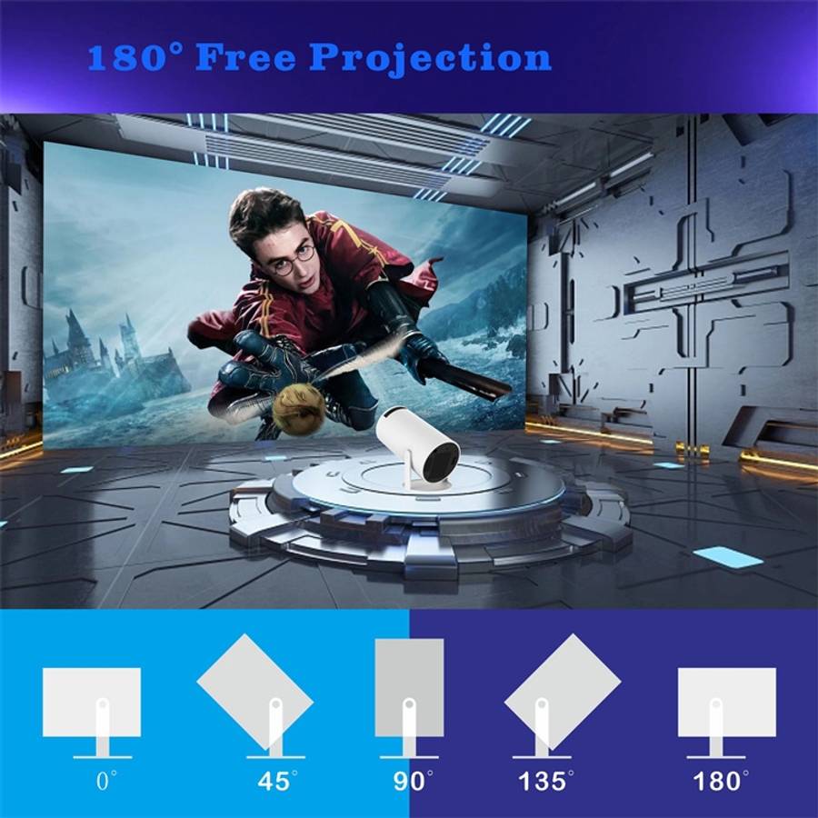 HY300 Smart Projector Android 11.0 System 120 Lumen Portable Projector, US Plug, UK Plug, AU Plug...