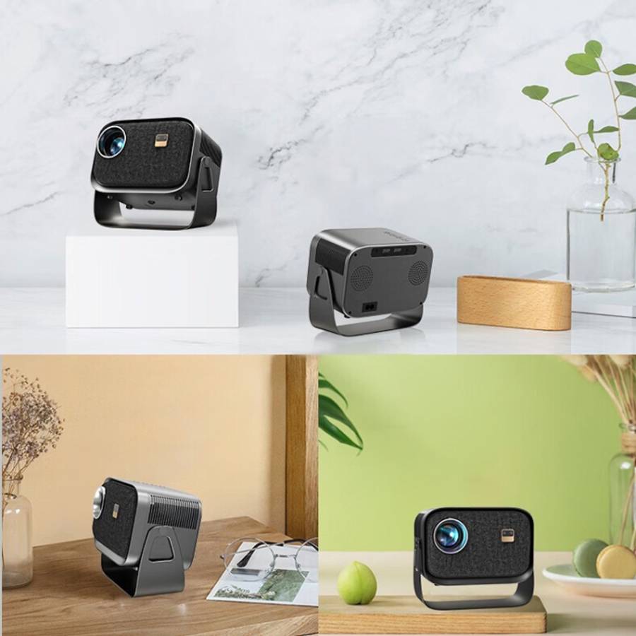 Portable Mini Projector Smart Home Theater, Android 4K HD Version, Same Screen Version For Mobile...