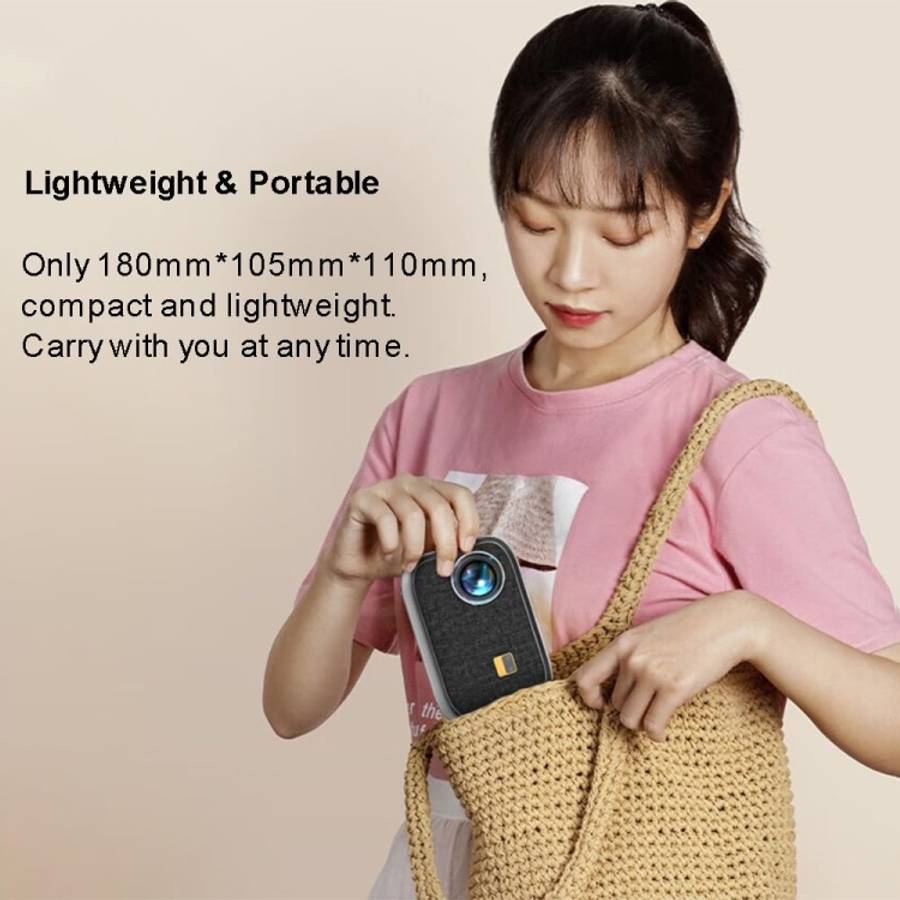 Portable Mini Projector Smart Home Theater, Android 4K HD Version, Same Screen Version For Mobile...