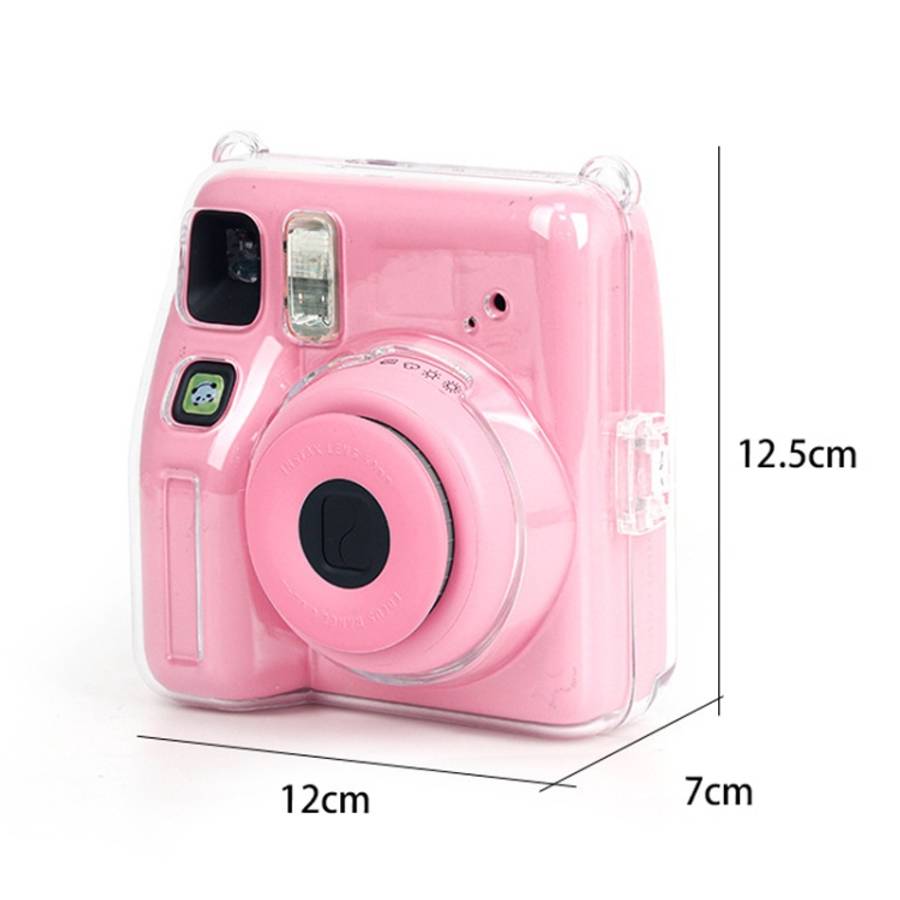 For Fujifilm instax mini SE Photo Bag Crystal Case Shoulder Strap Rope Sticker Set