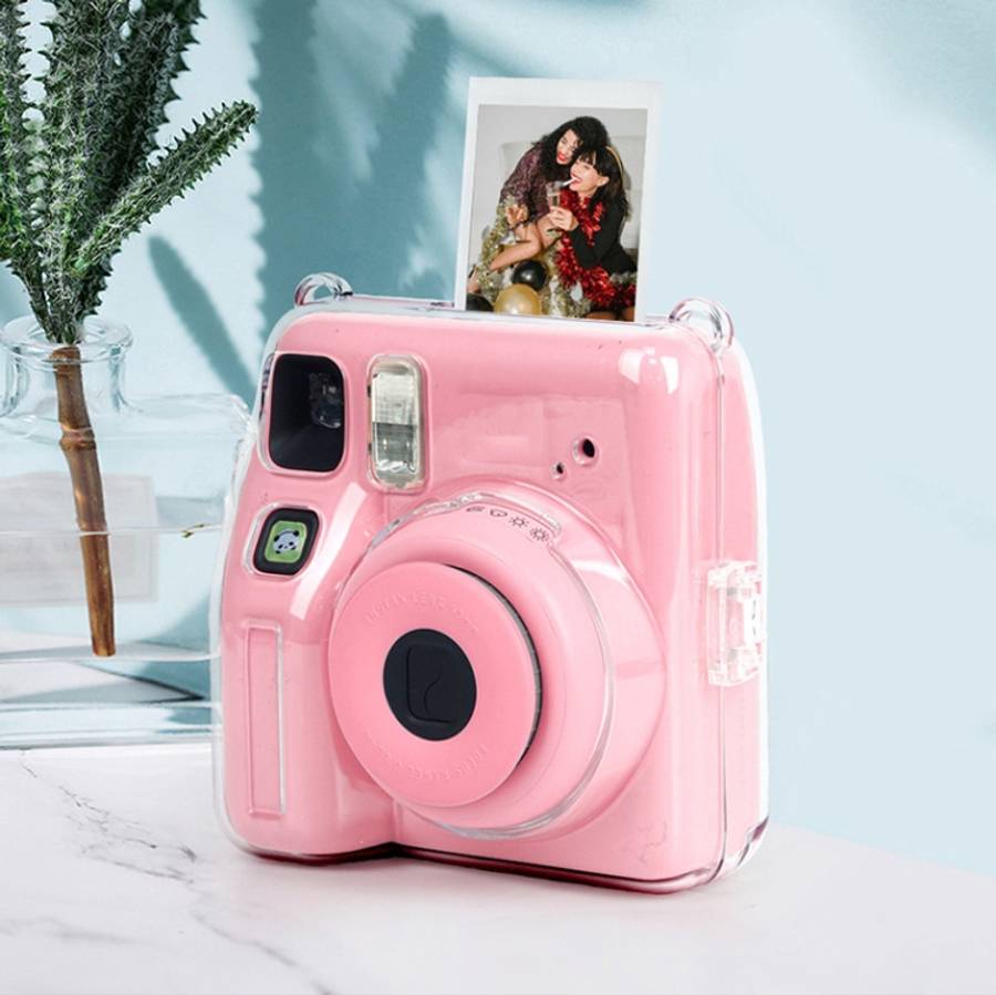 For Fujifilm instax mini SE Photo Bag Crystal Case Shoulder Strap Rope Sticker Set