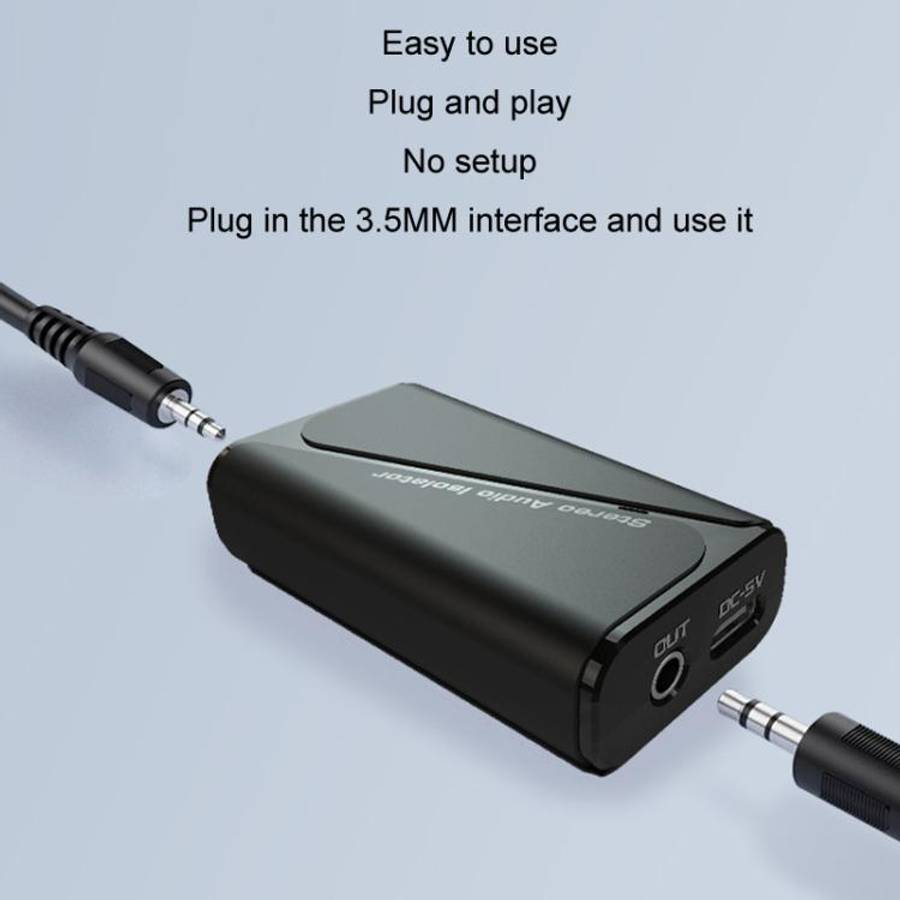 Bluetooth 5.4 Audio Common Ground Isolator Receiver Anti-interference Noise Reducer