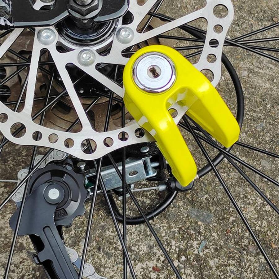 Universal Disc Brake Lock Anti-Theft Security Lock for Bicycles, E-Bikes, and Motorcycles with Di...