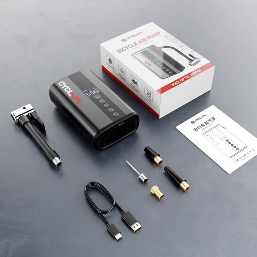 Mini Electric Air Pump Bicycle Portable Digital Display Air Pump, Z5L