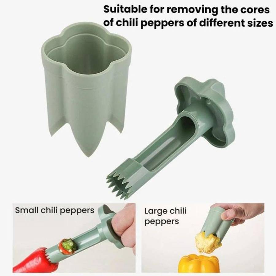 LsCook 3pcs /Box ABS Plastic Corer Pitting Tool Chili Seeder