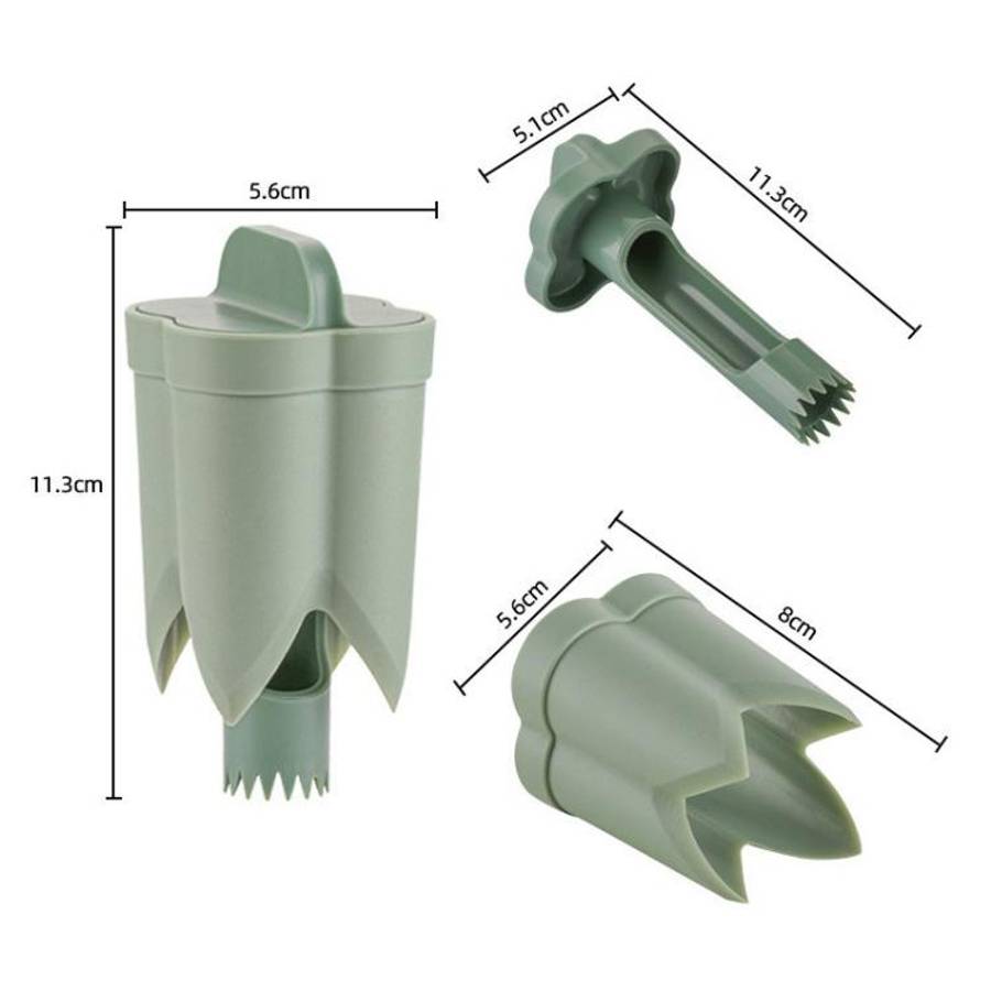 LsCook 3pcs /Box ABS Plastic Corer Pitting Tool Chili Seeder