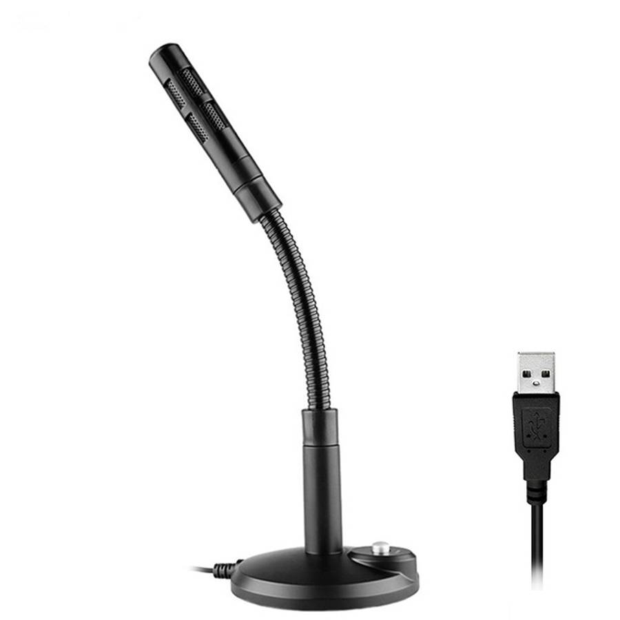 USB Condenser Microphone with Cable for Computer PC Desktop Laptop Notebook Cable Recording Gamin...