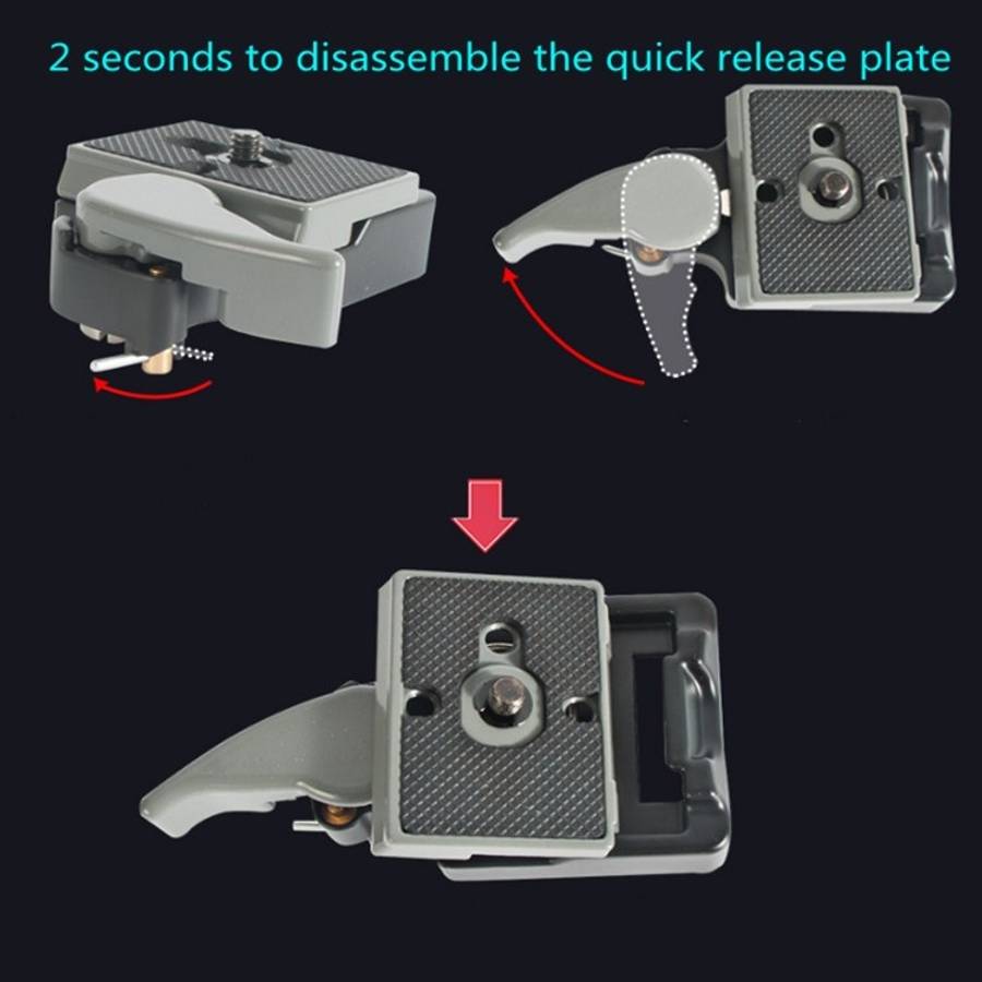 BEXIN Tripod Head Quick Release Plate Holder For Manfrotto 200PL-14