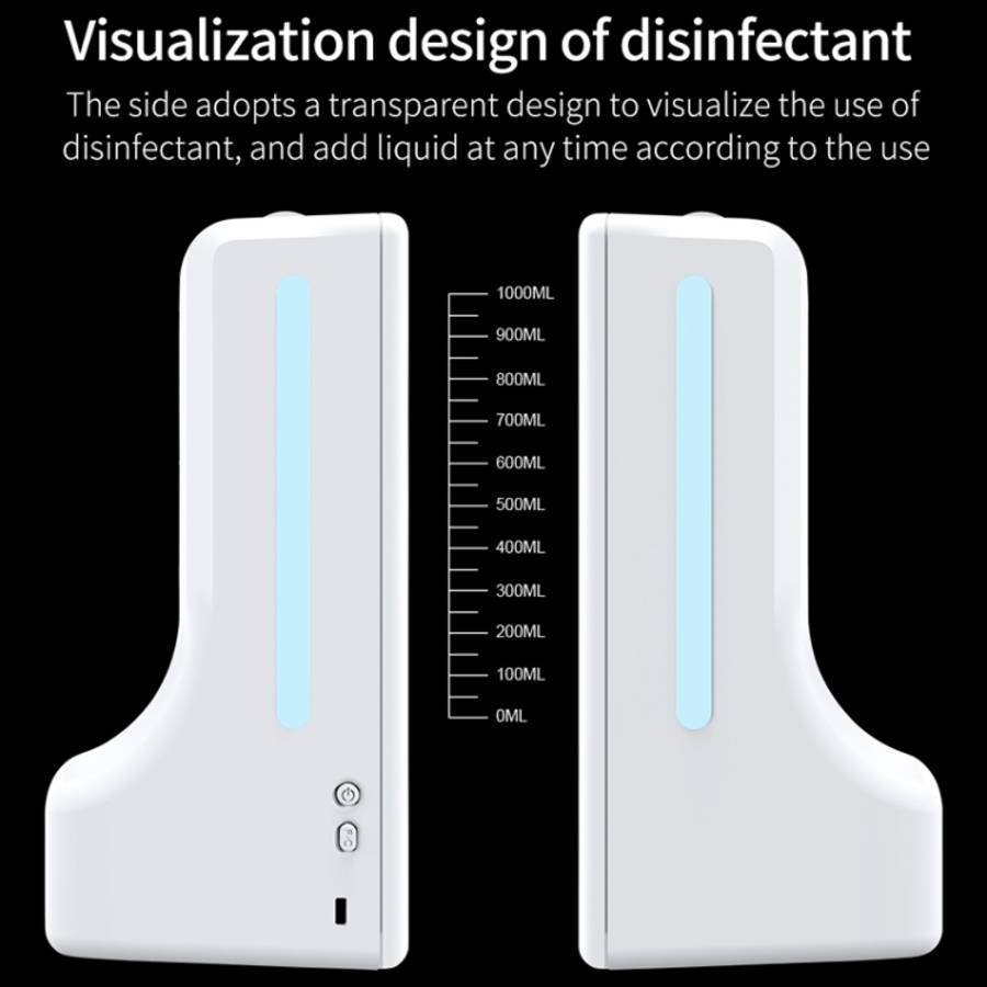 K9 Pro Handsfree Non-contact Body Light-sensitive Distance Sensor Thermometer + 1000ml Automatic ...