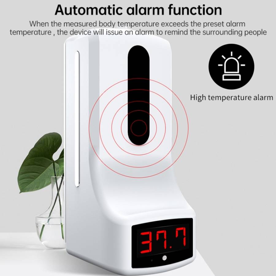 K9 Pro Handsfree Non-contact Body Light-sensitive Distance Sensor Thermometer + 1000ml Automatic ...