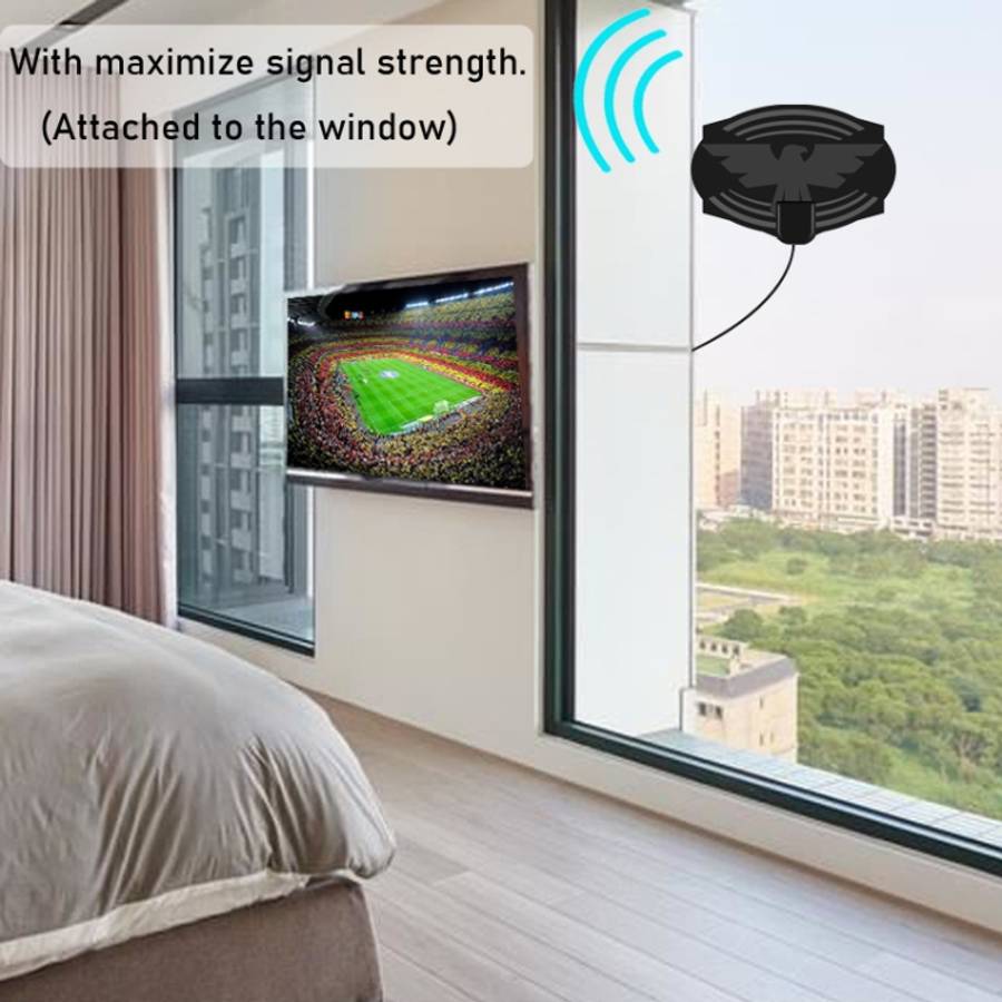 MYC-HDTV049 25dB 4K HDTV Antenna, Reception Range: 150 Miles