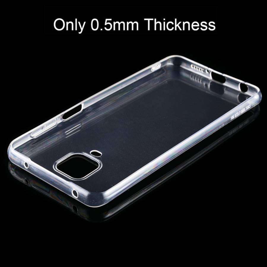 For Xiaomi Redmi Note 9 Pro 0.5mm Ultrathin Transparent TPU Soft Protective Case, For Xiaomi Redm...