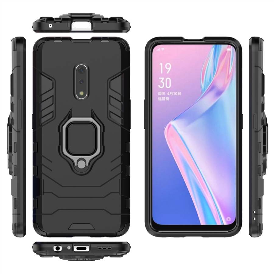 PC + TPU Shockproof Protective Case for OPPO K3 /Realme X, with Magnetic Ring Holder, For OPPO K3