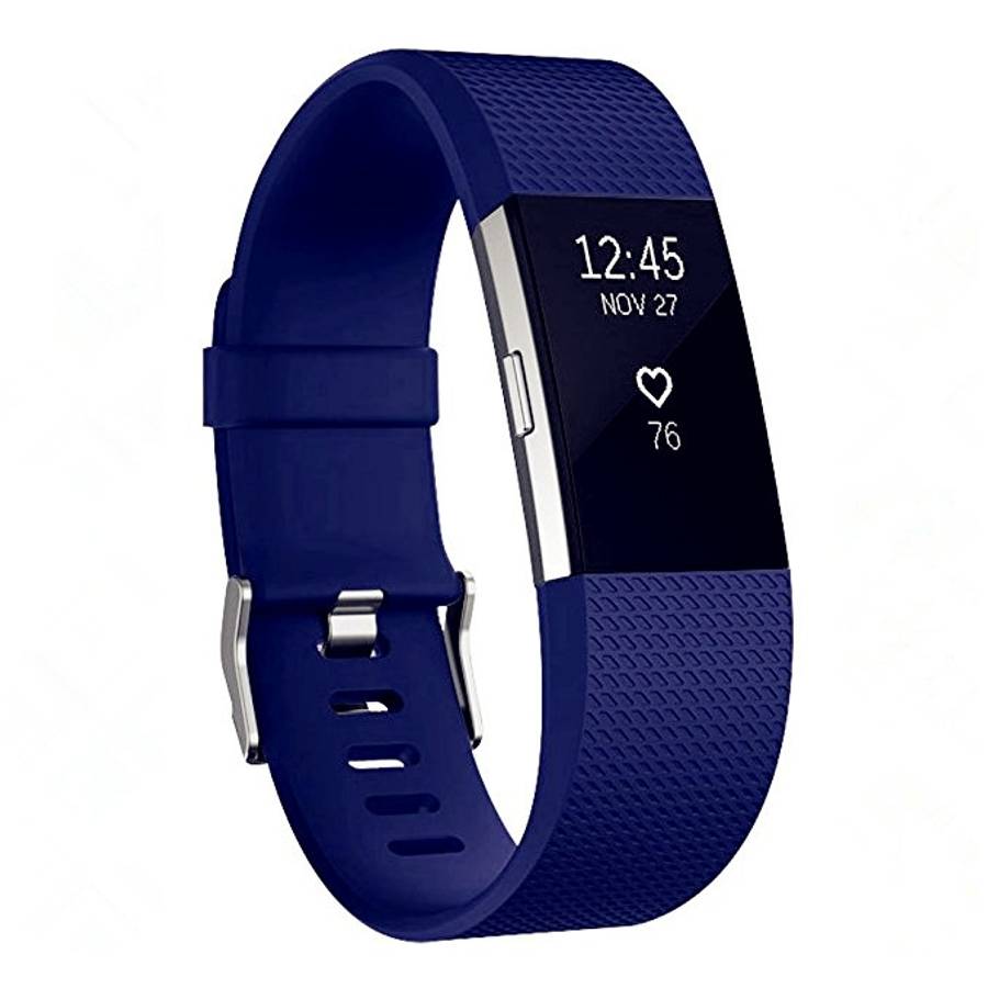 Square Pattern Adjustable Sport Watch Band for FITBIT Charge 2, Size: S, 10.5x8.5cm, S, Blue, S, ...