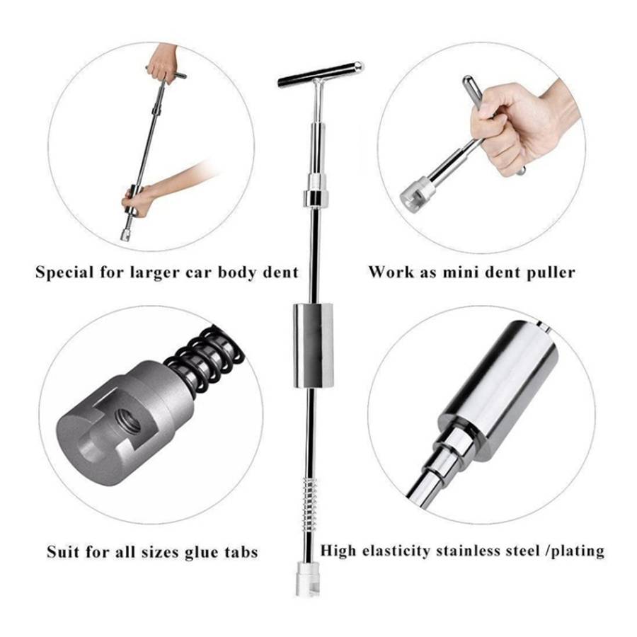 7 in 1 Auto Repair Body Tool Kit PDR Dent Paintless Repair Tools Dent Puller T Bar Slide Hammer R...