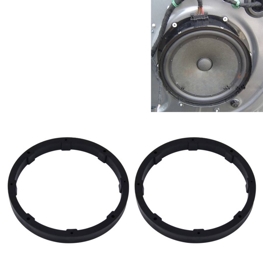 2 PCS 6.5 inch Car Auto ABS  Loudspeaker Base Protection Solid Cover Holder Mat, Inner Diameter: ...