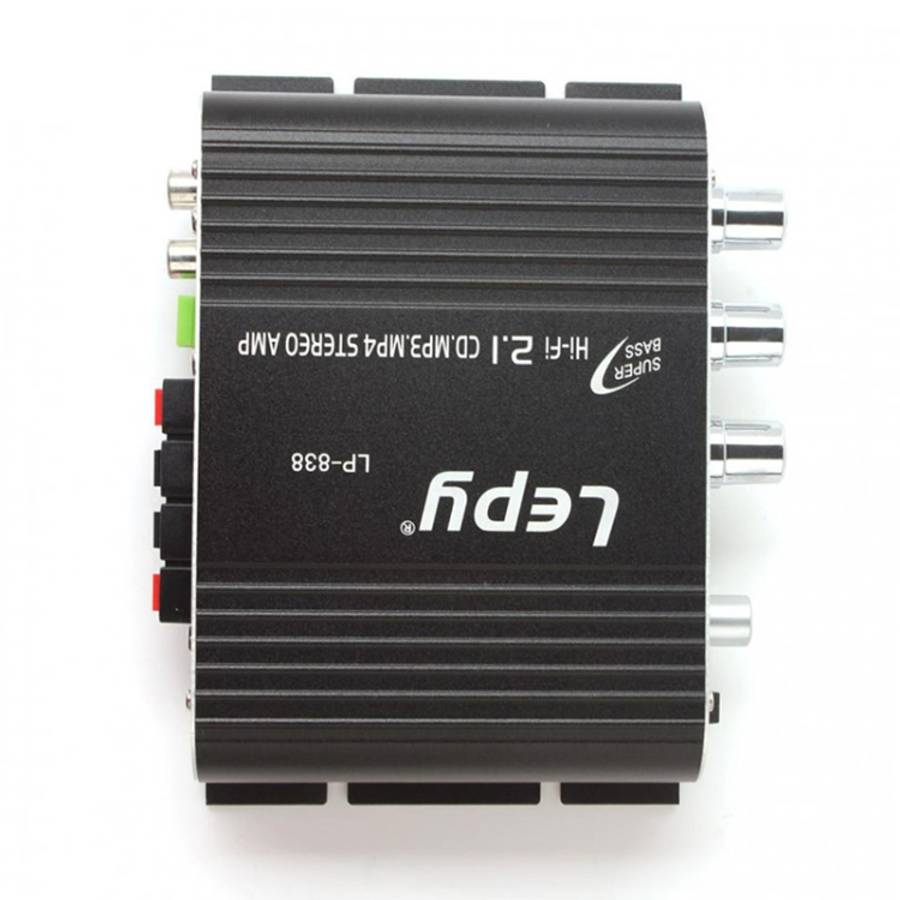 Car 2.1CH HIFI Subwoofer Amplifier Audio, Support MP3