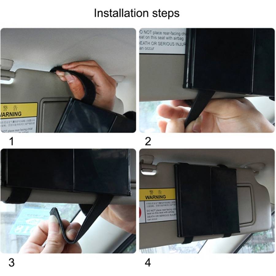SHUNWEI Car Sun Visor Adjustable Mirror Car Makeup Sun-shading Vehicle Mounted Cosmetic Mirror Fo...