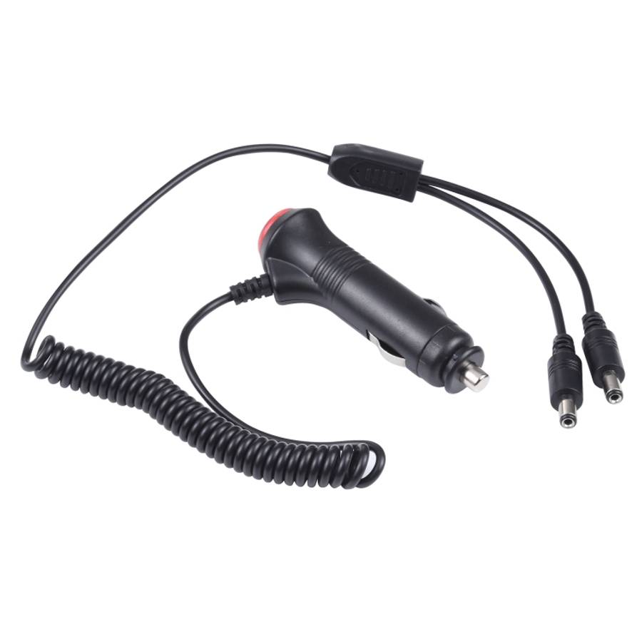 12-24V Car Cigarette Lighter Switch Plug to DC5.5x2.1mm Charger Spring Power Cable