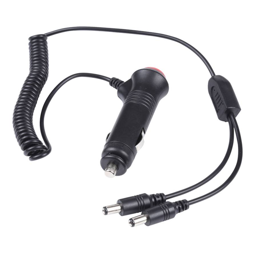 12-24V Car Cigarette Lighter Switch Plug to DC5.5x2.1mm Charger Spring Power Cable