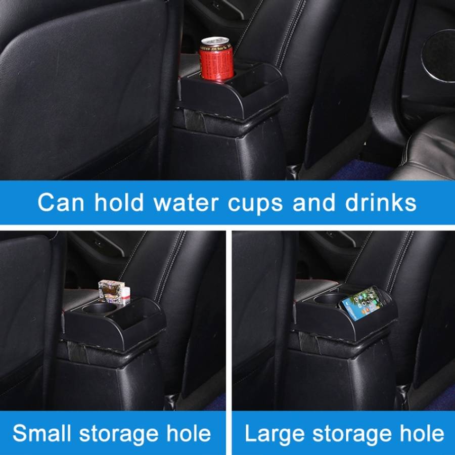 Car Multi-functional Dual USB Armrest Box Booster Pad, Microfiber Leather Curved Type, Microfiber...
