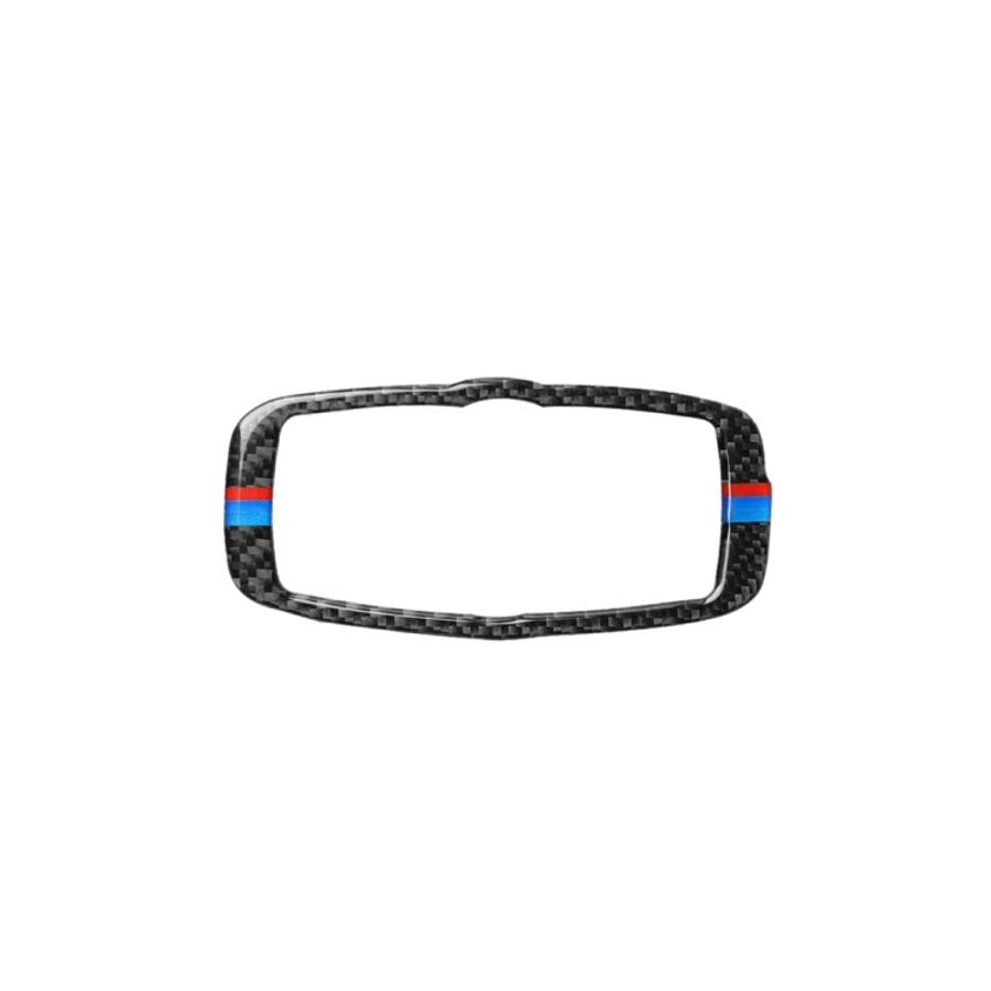 Car Carbon Fiber Tricolor Headlight Switch Frame Decorative Sticker for BMW 2008-2013 X5 E70 / X6...