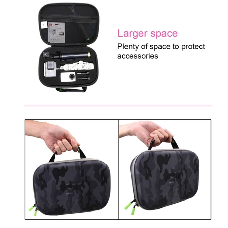 Camouflage Pattern EVA Shockproof Waterproof Portable Case forGoPro, Insta360, DJI and Other Acti...