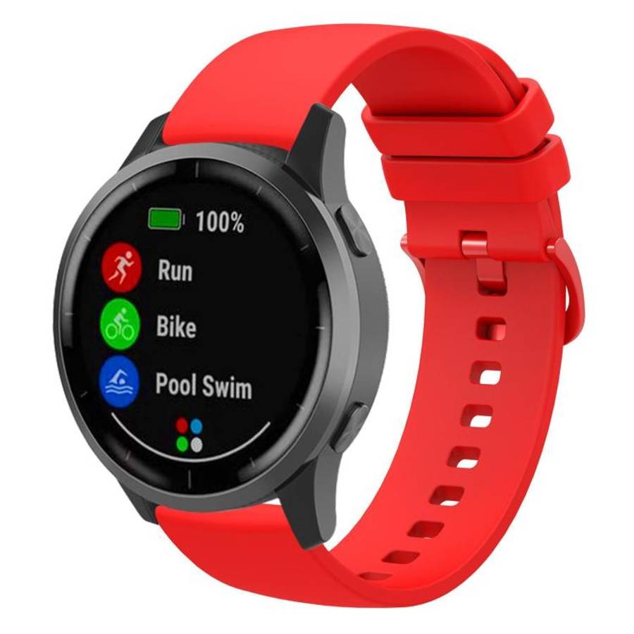 xDfind Flat Pure Color Silicone Watch Band, 20mm, 22mm, 18mm