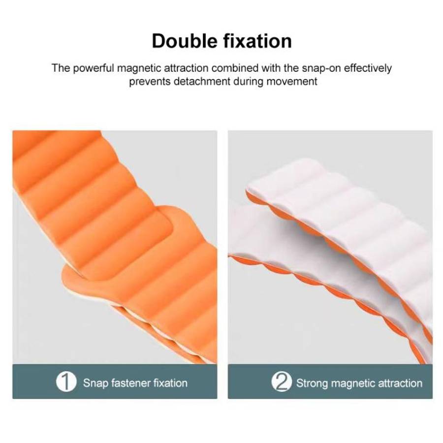 xDfind Loop Magnetic Glossy Silicone Watch Band, 18mm, 20mm, 22mm