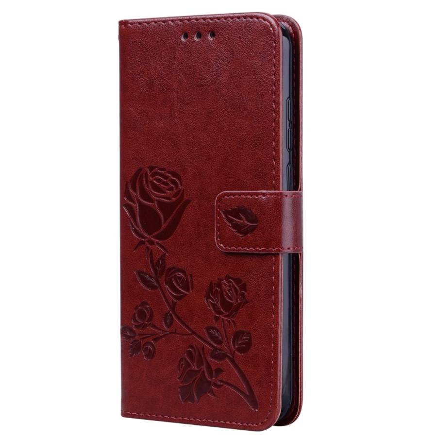 Rose Embossed Horizontal Flip PU Leather Case for Huawei Honor 8A/Y6 2019, with Holder &amp; Card...